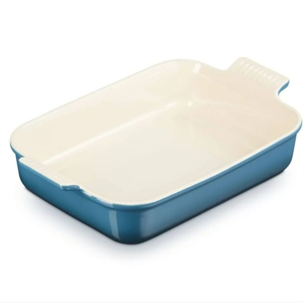 Le Creuset Stoneware 32cm Rectangular Baking Dish- Deep Teal